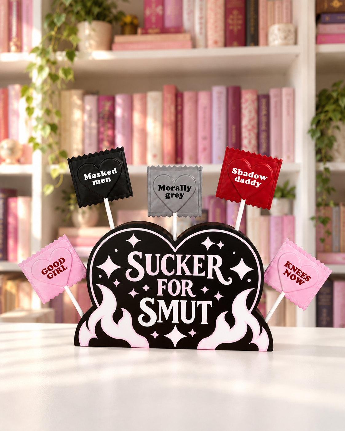 Sucker for Smut 🖤 Dark Romance Bookish Display Set