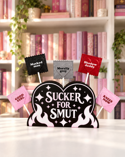 Sucker for Smut 🖤 Dark Romance Bookish Display Set