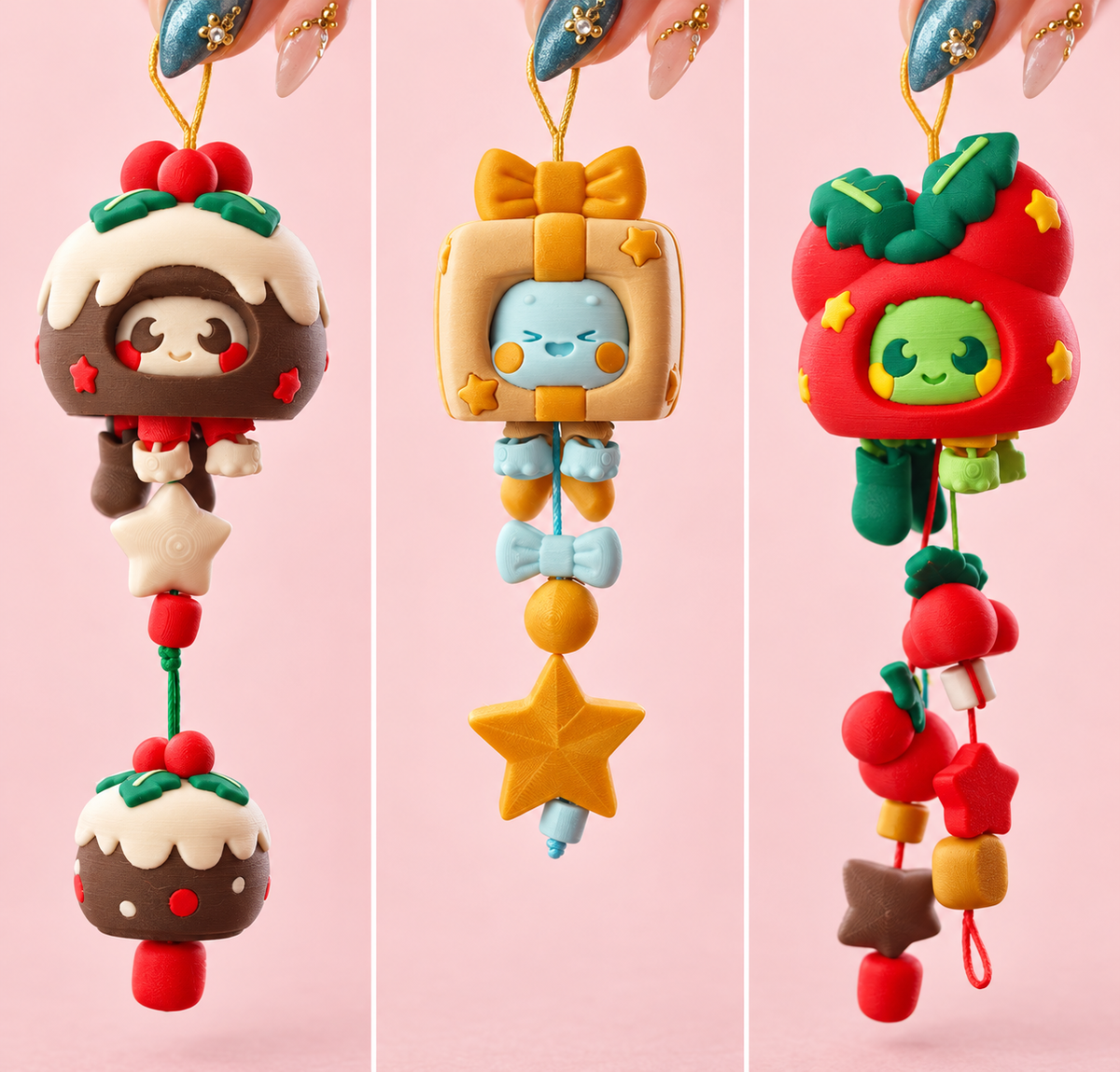 Christmas Cuties ✨ Holiday Ornaments, Wind Chimes &amp; Mirror Décor
