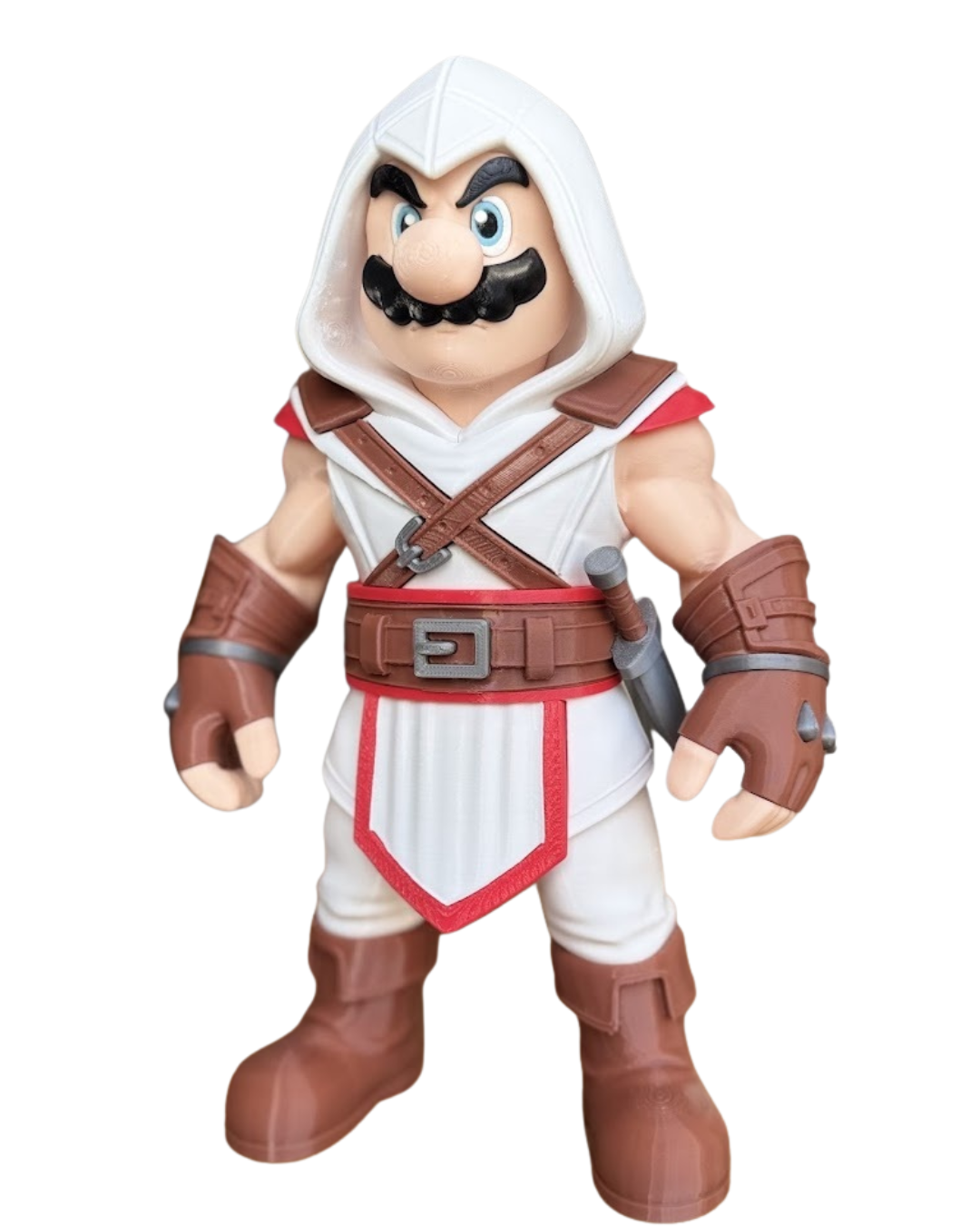 Stealth Plumber Assassin Figure| Gamer Collectible | Funny Parody Desk Decor
