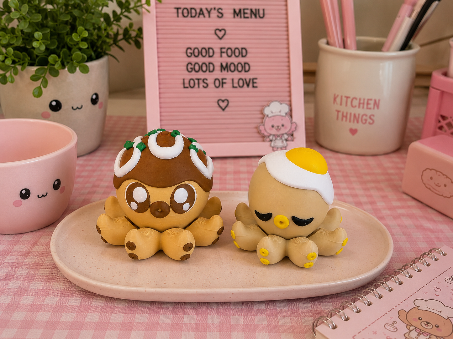 Takoyaki Octo Spinner & Egg Oct Spinner 🐙🍳