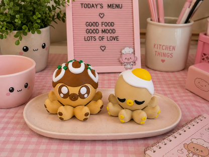 Takoyaki Octo Spinner & Egg Oct Spinner 🐙🍳