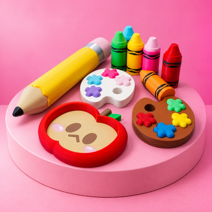 🎨✏️ The Crafty Desk Collection 🖍️🍎