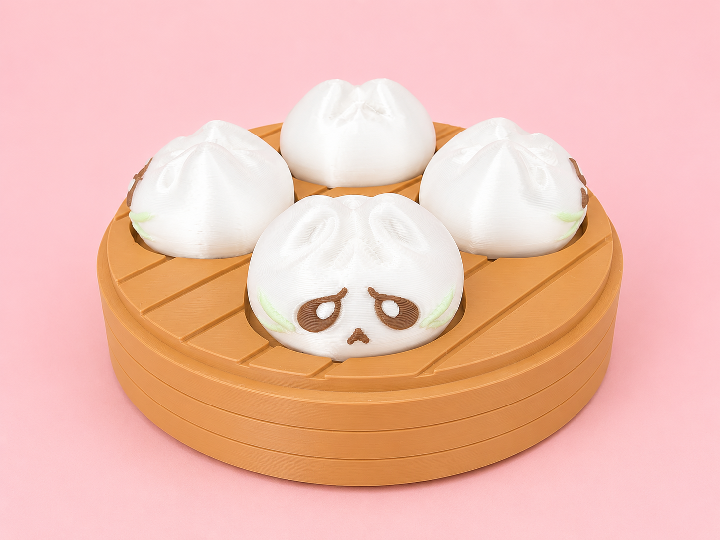 🥟 Kawaii Bao Bun 4 Clicker Set