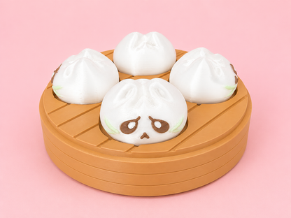 🥟 Kawaii Bao Bun 4 Clicker Set