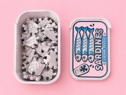🐟💖 Kawaii Sardines Puzzle Tin 💖🐟