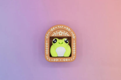 Mini Book Nook Fidget Clicker | 3D Printed Clicky Bookshelf Keychain |  Bookish Gift or Stocking Stuff