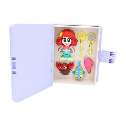 Mermaid Storybook Playset | Flexi Mermaid, Crab & Fish | Under the Sea Mini Toy Set