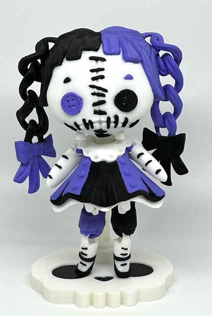 Creepy Cute Dolls with Stand, Dark Academia BookTok Shelf Decoration, Gift for Readers