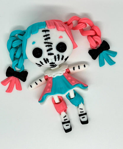 Creepy Cute Dolls with Stand, Dark Academia BookTok Shelf Decoration, Gift for Readers