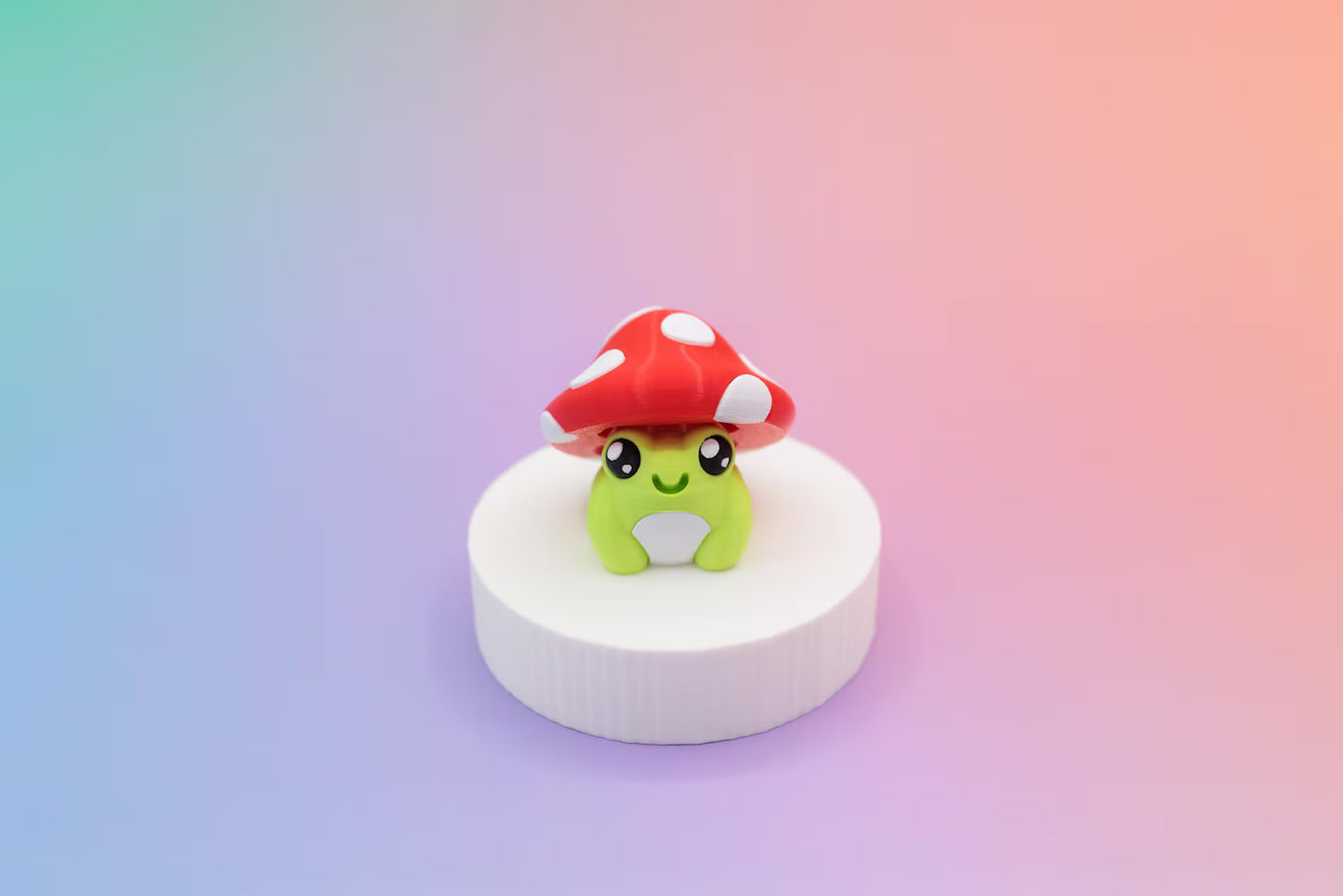Kawaii Frog with Mushroom Hat Fidget Clicker