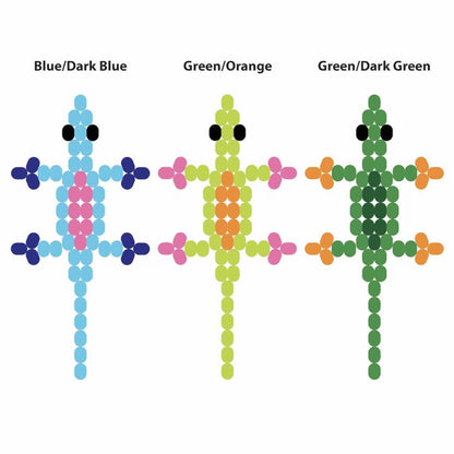 DIY Build Your Own Large Pony Bead Lizard Keychain Kit 3 Feet Long