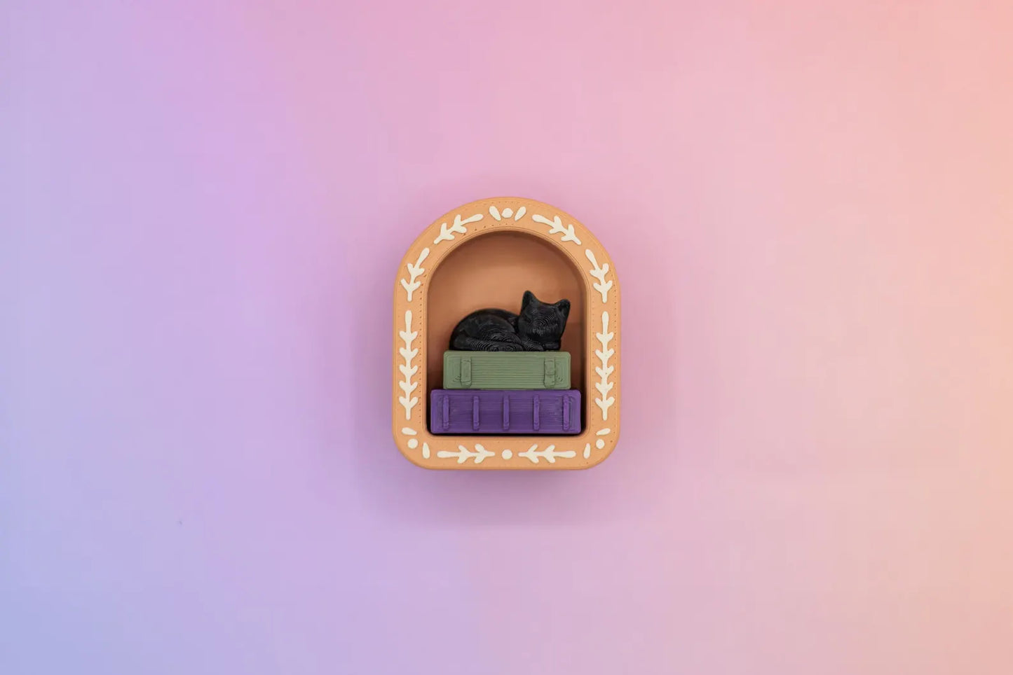 Mini Book Nook Fidget Clicker | 3D Printed Clicky Bookshelf Keychain |  Bookish Gift or Stocking Stuff