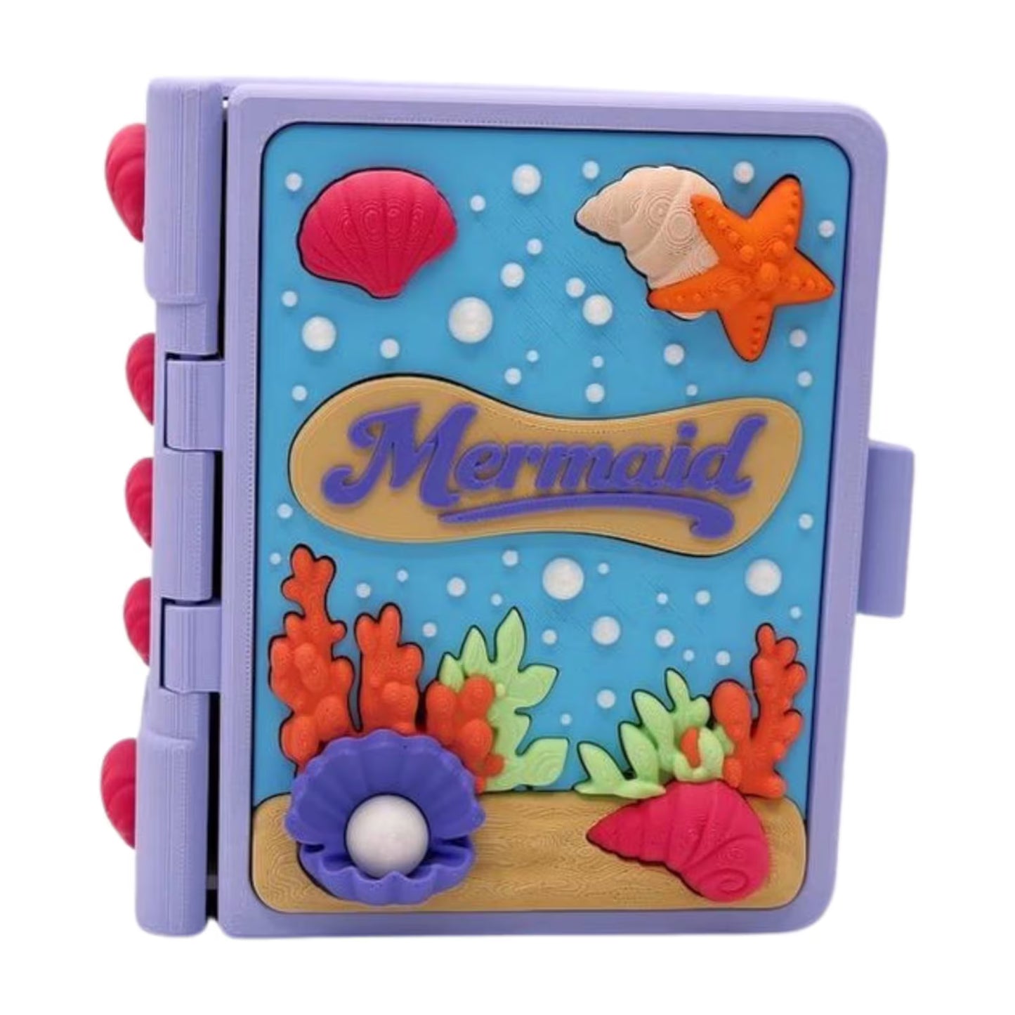 Mermaid Storybook Playset | Flexi Mermaid, Crab & Fish | Under the Sea Mini Toy Set