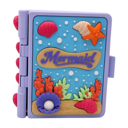 Mermaid Storybook Playset | Flexi Mermaid, Crab & Fish | Under the Sea Mini Toy Set
