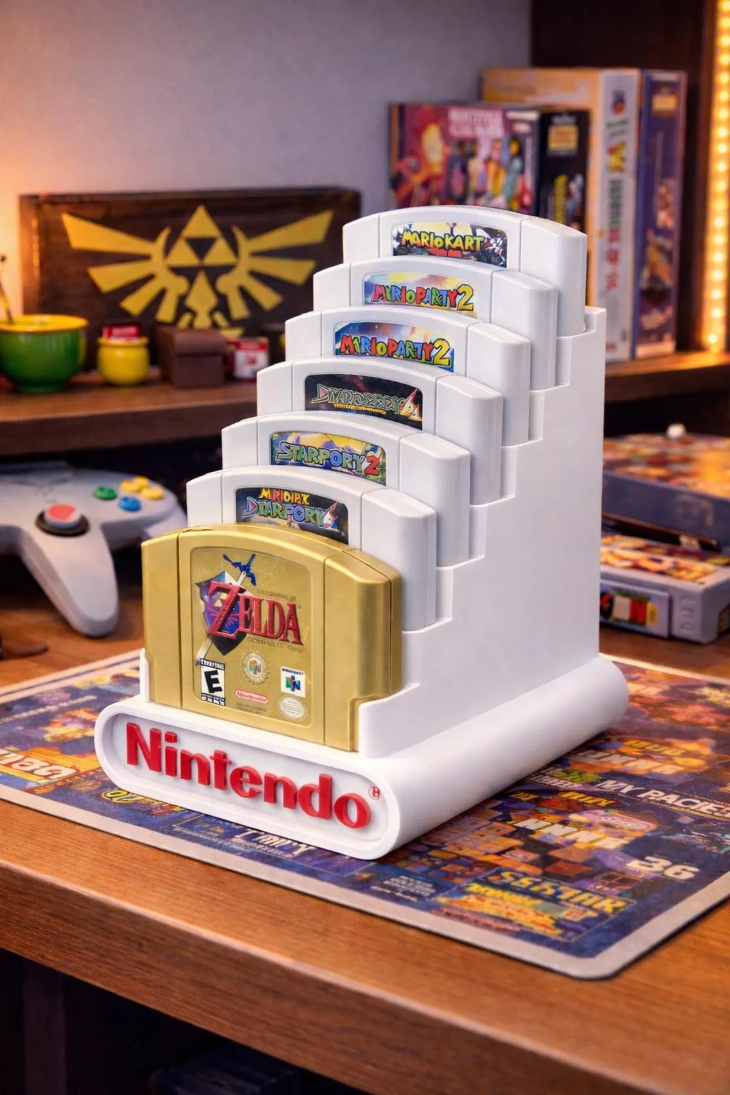 Nintendo 64 Cartridge Display Holds 8 Games