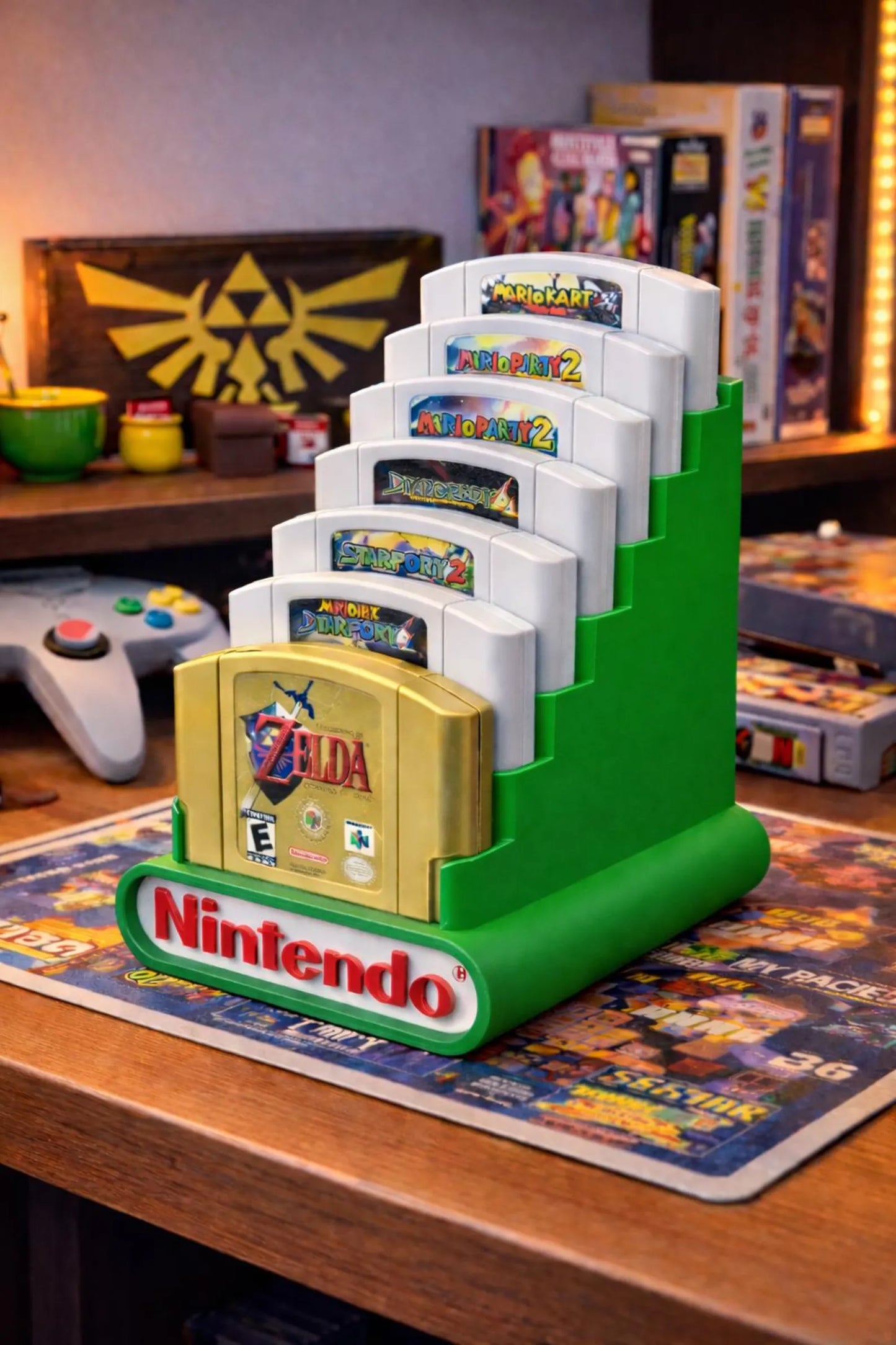 Nintendo 64 Cartridge Display Holds 8 Games