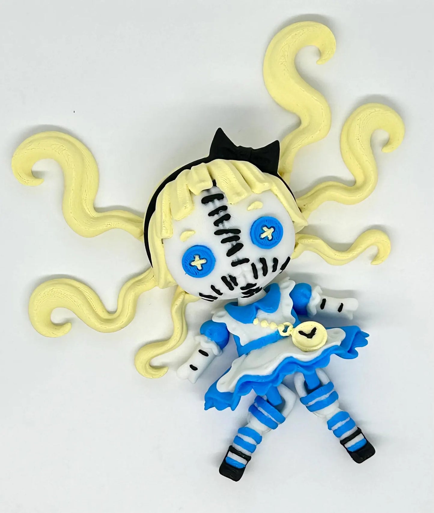 Creepy Cute Dolls with Stand, Dark Academia BookTok Shelf Decoration, Gift for Readers