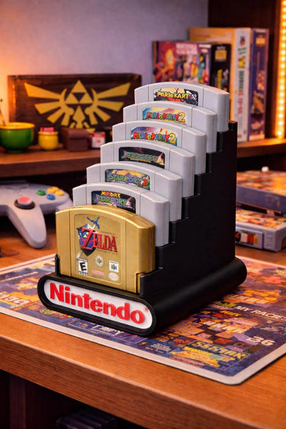Nintendo 64 Cartridge Display Holds 8 Games
