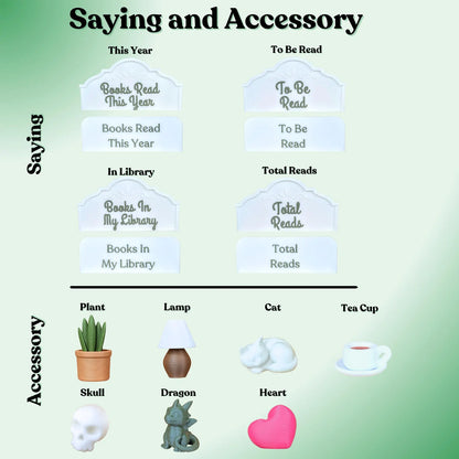 Book Counter, Books Read This Year, Book Lover Gift, Bookshelf Decor, Book Club Gifts, Bookish Library Decor, Bookworm, Reading Challenge