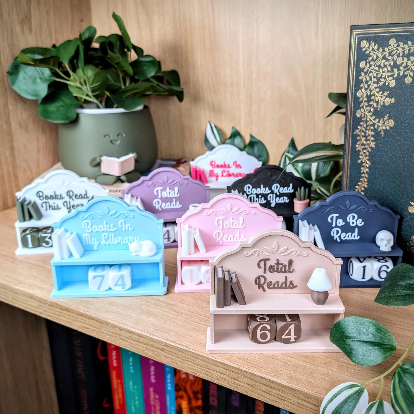 Book Counter, Books Read This Year, Book Lover Gift, Bookshelf Decor, Book Club Gifts, Bookish Library Decor, Bookworm, Reading Challenge