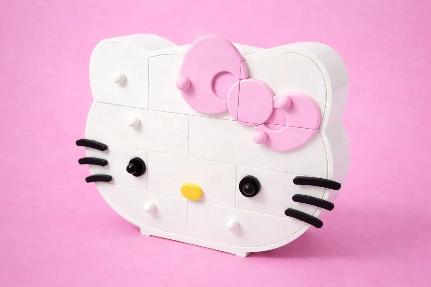 Cute Cat Printed Jewelry Organizer with Drawers – Cute Desktop Storage Box