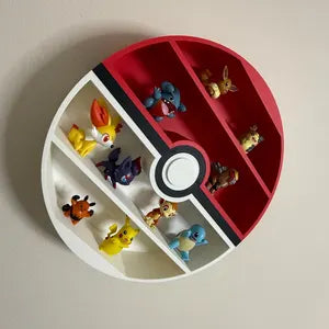 Pokéball Figure Display Shelf (Wall Mount )