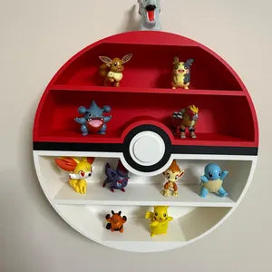 Pokéball Figure Display Shelf (Wall Mount )