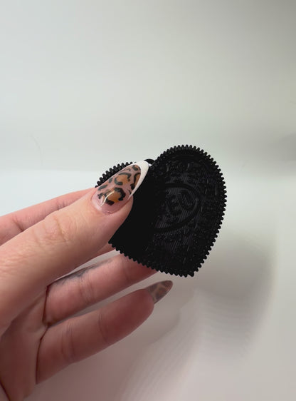 Oreo Cookie Heart Clicker Keychain